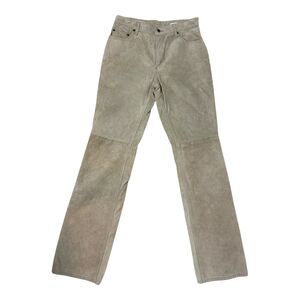 Skotts Suede Leather Pants Women’s size 8/30 Tan‎ Made In Canada